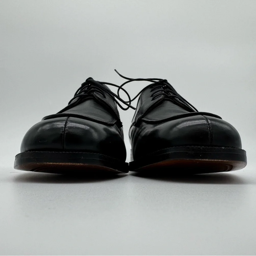 French Shriner Fargo Black Leather Oxford Size 10.5 M